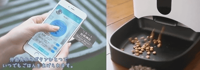 スマホの遠隔操作に対応した自動給餌器「カリカリマシーンSP