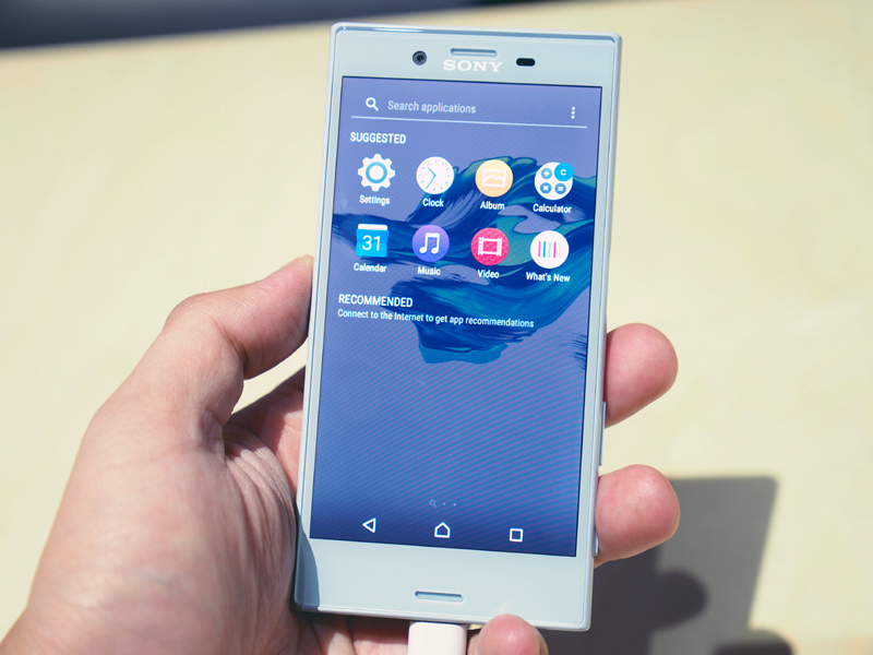 ユーザーインターフェイスはXperia XZと同じもの