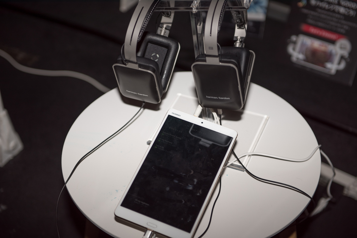 会場に展示されていた「MediaPad M3」