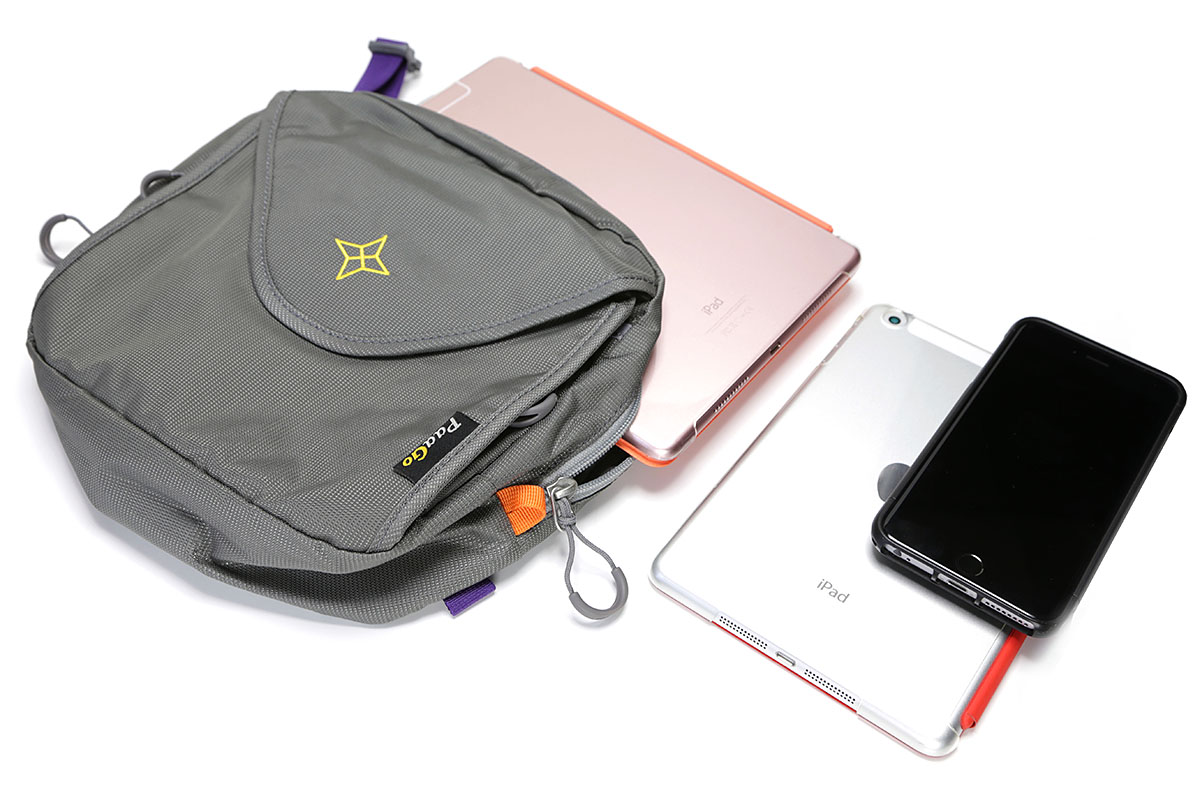 登山用チェストバッグのパーゴワークス（PaaGo WORKS）「パスファインダー」シリーズ。Lサイズはハイキングにもオートバイツーリングにも多用中。とても便利♪