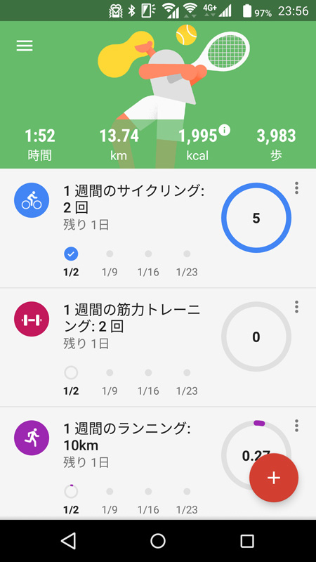 操作せずに記録も可能 Google Fit で今年こそは運動を継続しよう ケータイ Watch