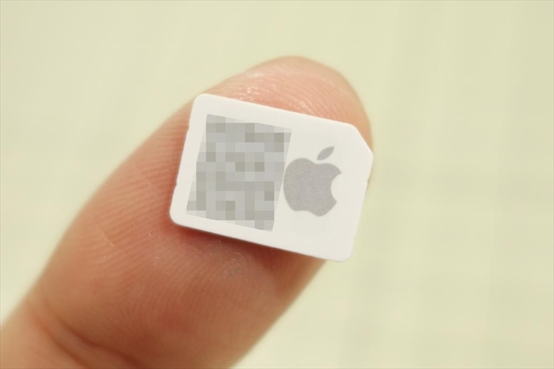 Apple SIM。日本でも実店舗のApple Storeで販売されている（税抜600円）