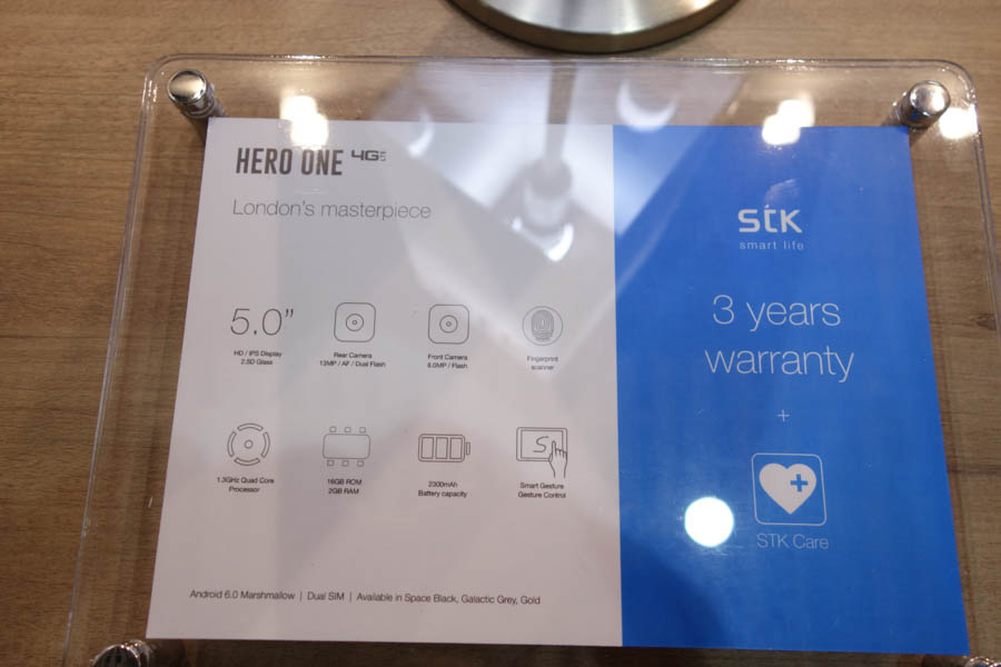 STKのHERO ONE。5インチディスプレイスマホ