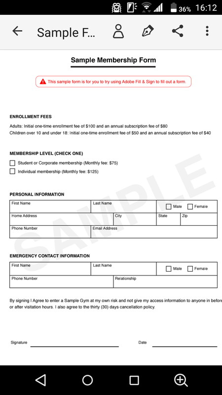 申し込み用紙のような、空欄にテキスト入力が必要な文書などに活用できる