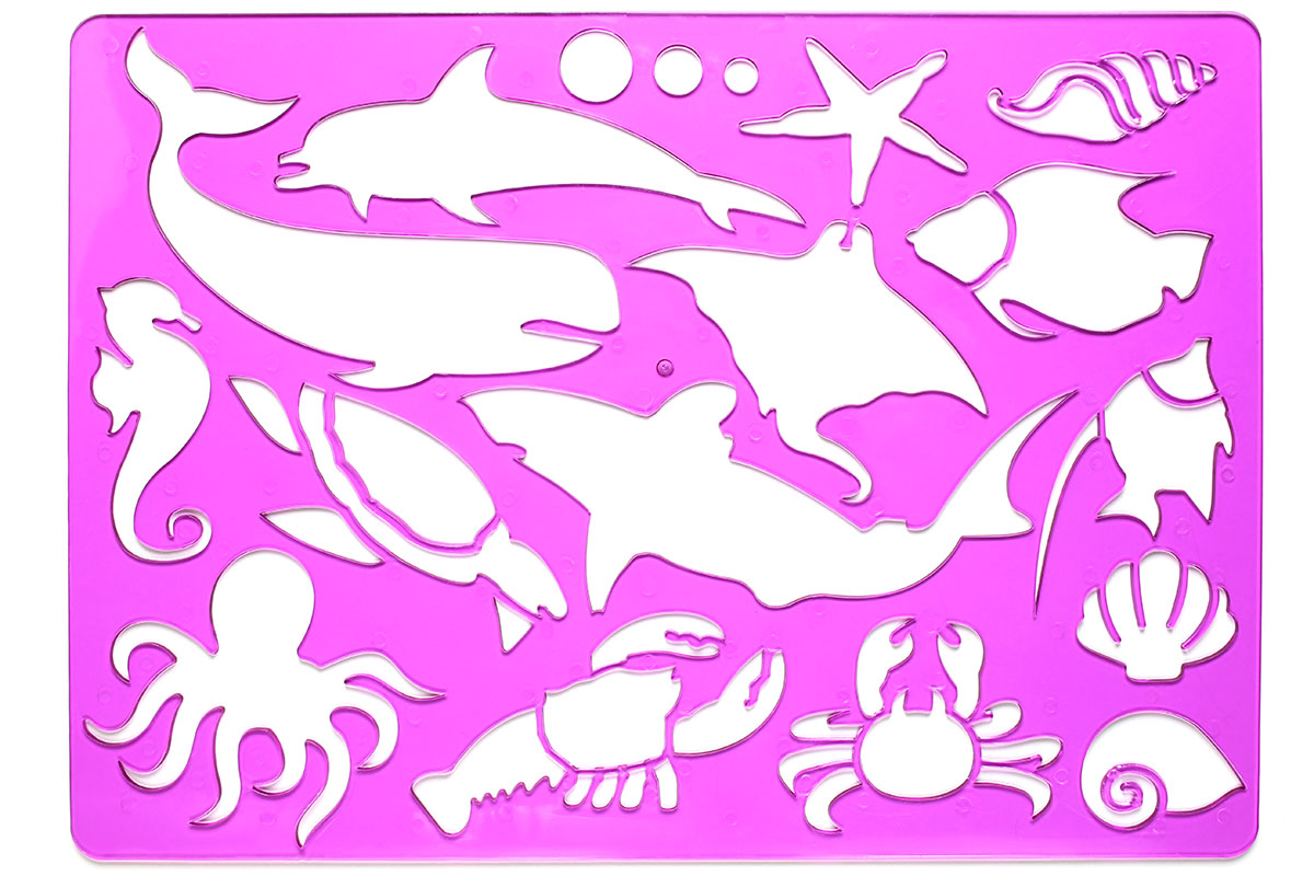 コヒノールの動物テンプレートシリーズで、左が「FARM」、右が「OCEAN」です。いろいろな生物のテンプレートです。