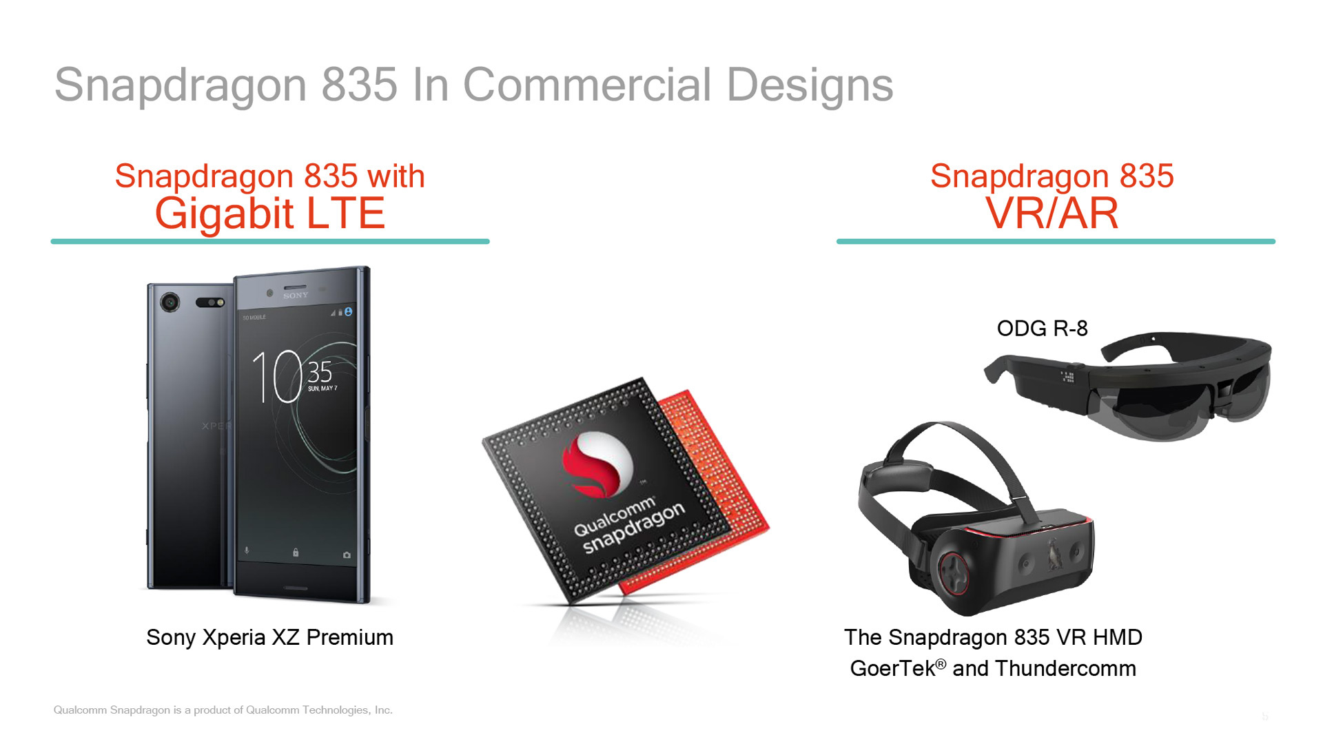 ソニーはSnapdragon 835搭載スマートフォンとしてXperia XZ Premiumのリリースを予定