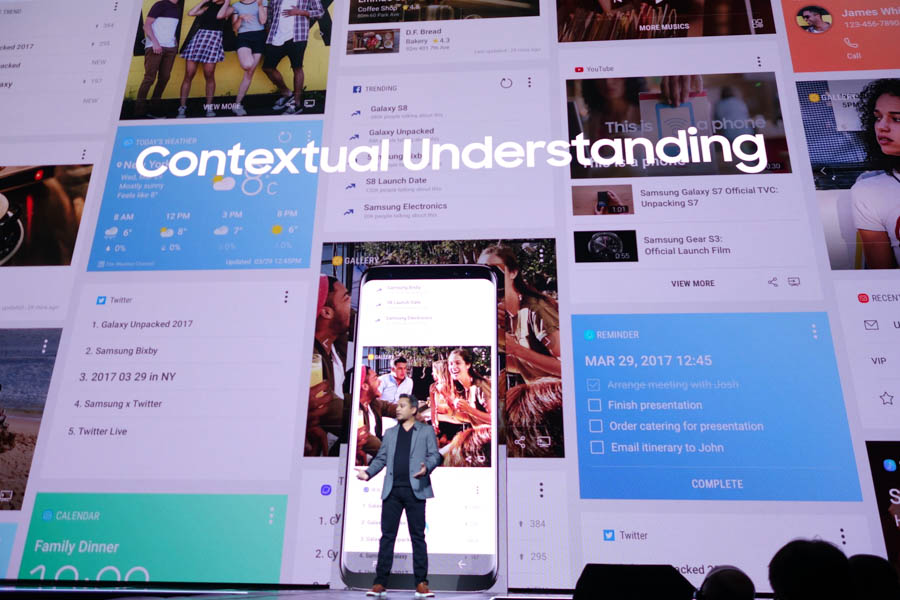 Bixbyはさまざまな情報や機能をアウトプットする