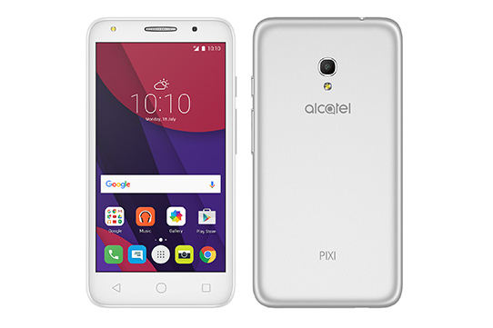 「Alcatel PIXI 4」メタリックシルバー