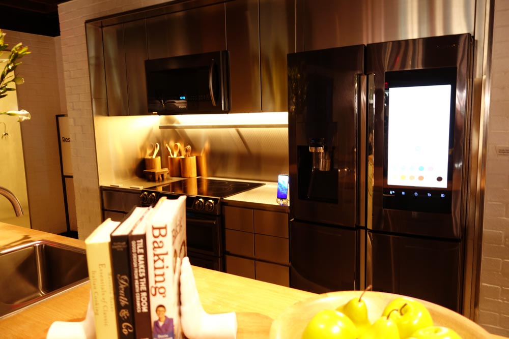 キッチン風の展示エリア