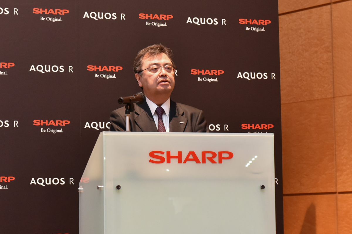 シャープ 取締役 専務兼IoT通信事業本部長の長谷川祥典氏