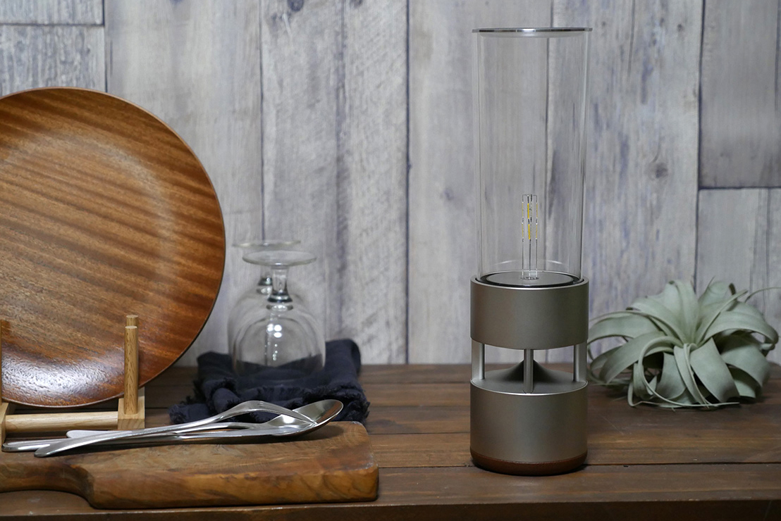 「グラスサウンドスピーカー」があるだけで、その場所がかなりかっこよくなります