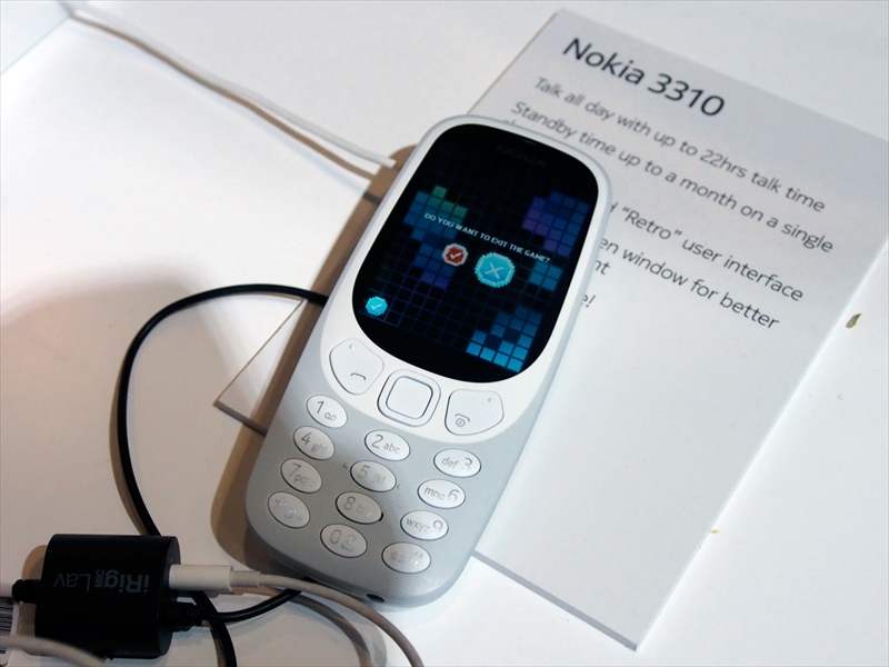 ヨーロッパで発売されたNokia 3310 2017年モデル