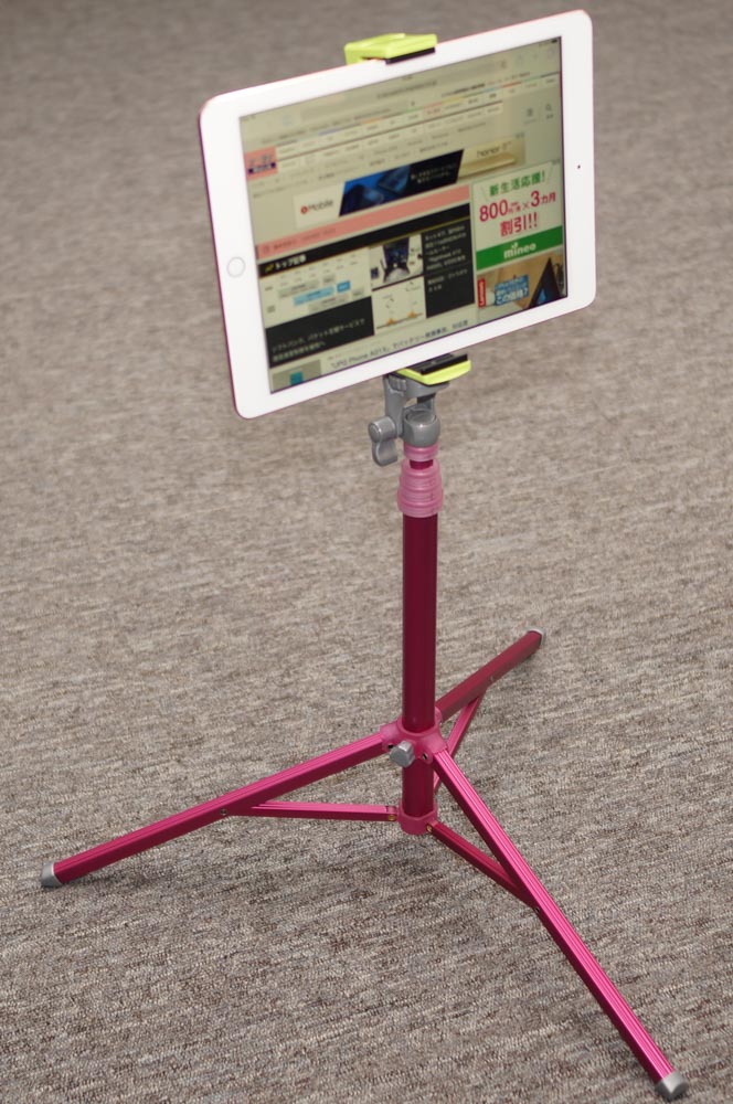 LP-TS1とiPad（9.7インチのiPad Pro）