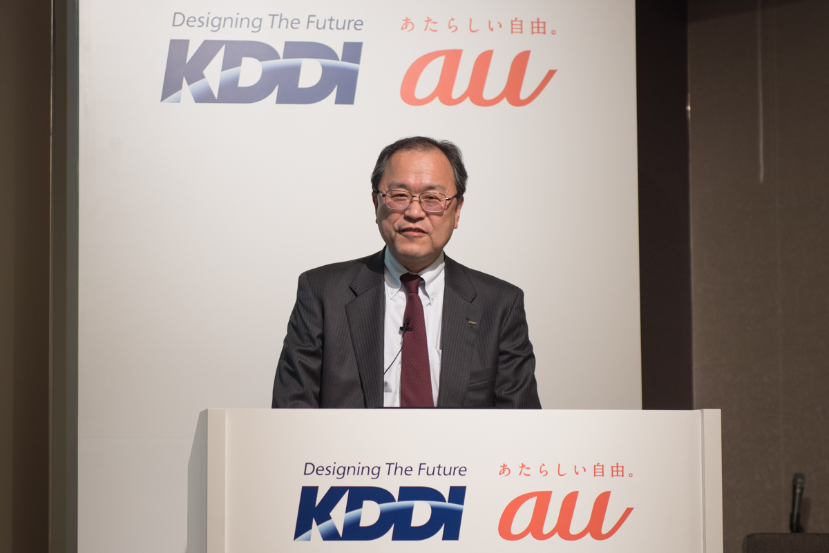 KDDI 代表取締役社長の田中孝司氏