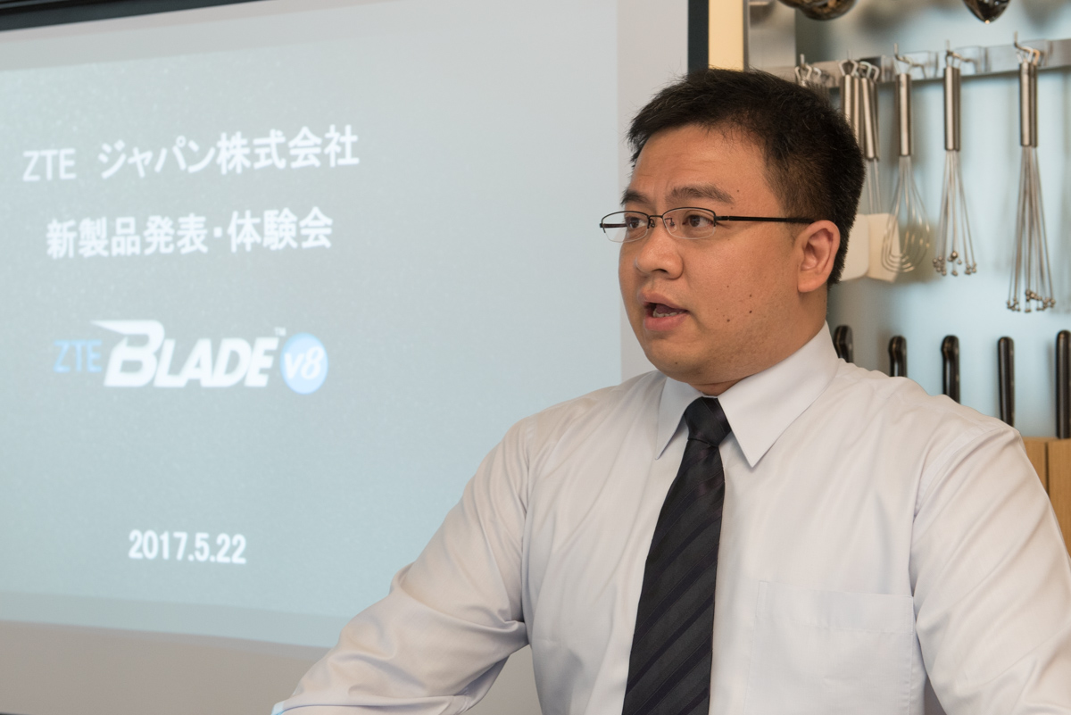 ZTE マーケティングディレクターのハーバート・チャン氏