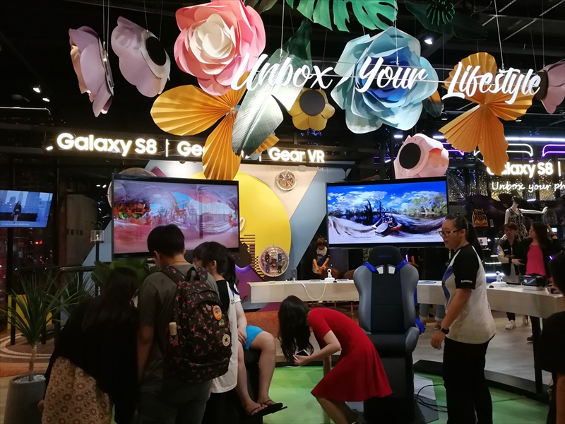 Gear VRのデモ。台湾ならではのゲームが体験できそう