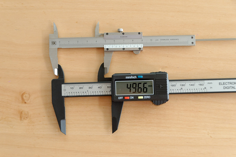 内径測定ではマイナス0.34mm