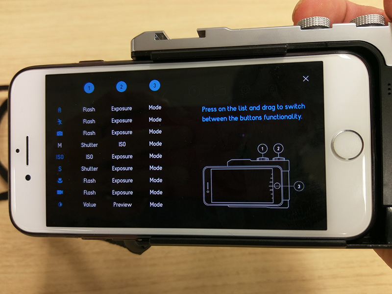 3つのトグルダイヤルは入れ替え可能