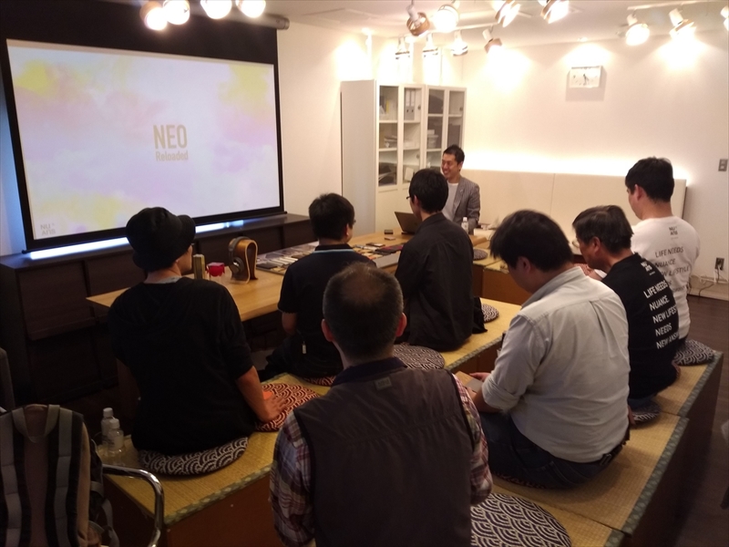 hossy……もとい星川社長の[reloaded]プレゼン。こうしてみるとユーザーと距離が近い