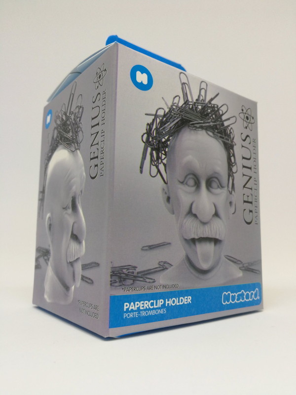天才アインシュタインにオマージュしたペーパークリップホルダー