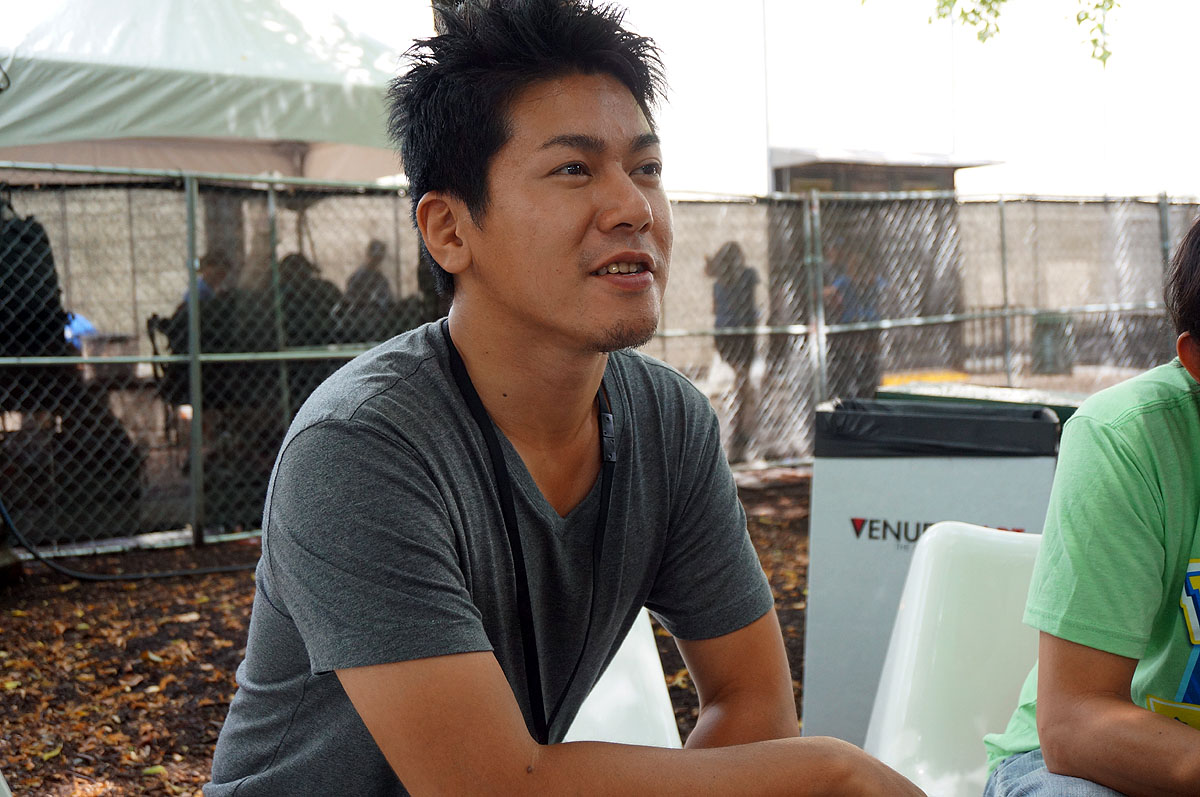 Ingressのエージェントには、晴れ男として知られる須賀氏。22日のシカゴは雷雨の予報で朝は雨が降っていたが、イベント開始時刻になると雨はやみ、午後には真夏の日射しになった