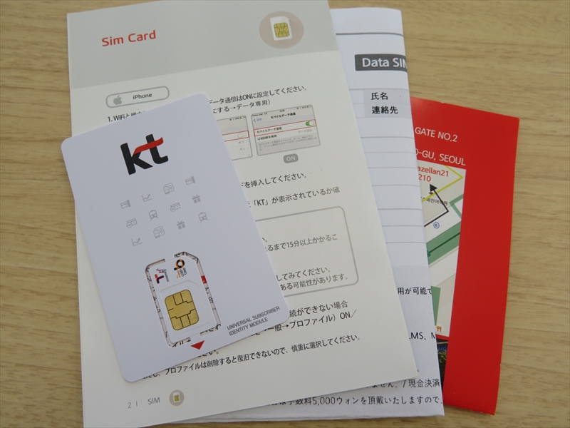 SIMカードと接続ガイド