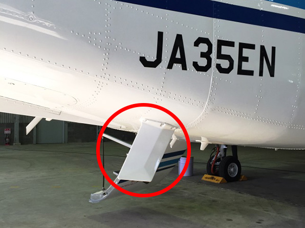 よつば号に搭載された実験アンテナ