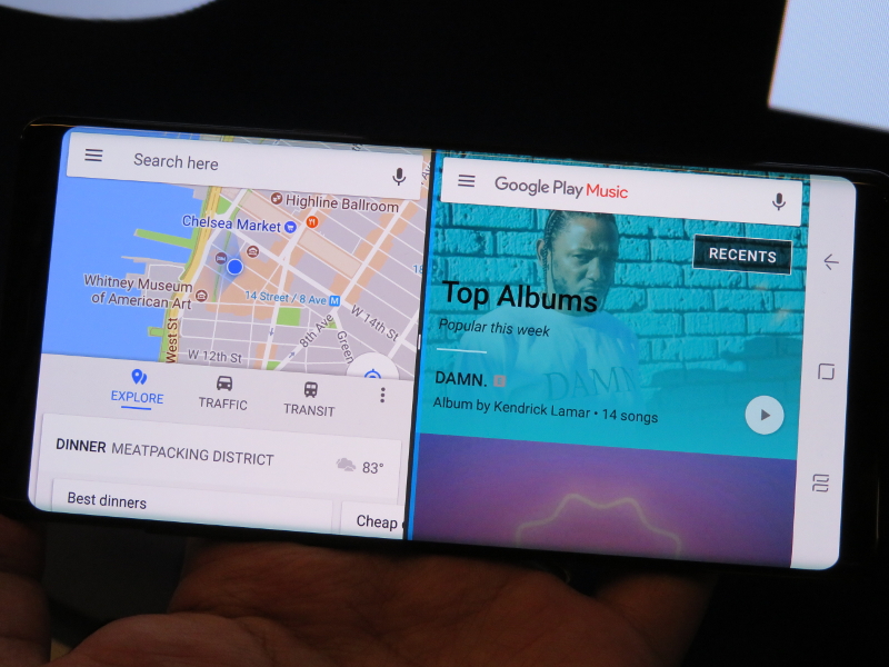 マルチウィンドウで地図アプリと音楽アプリを一発起動