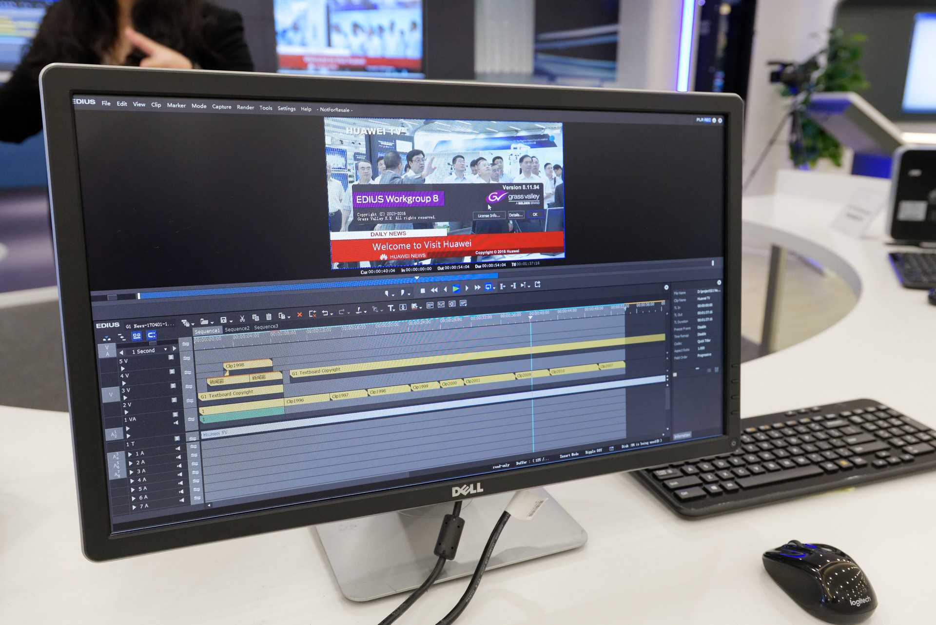 動画編集をクラウドで行なうCloud Editing。従来は最大でも4トラックまでしか使用できなかったのが、ファーウェイのシステムでは8トラック使用可能になった