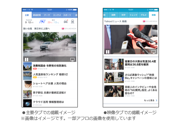 「Yahoo!ニュース 動画」のイメージ