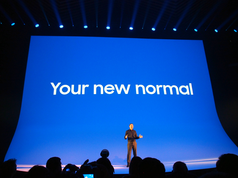 「New Normal」をコンセプトに、家電の製品群を一挙に発表したサムスン電子
