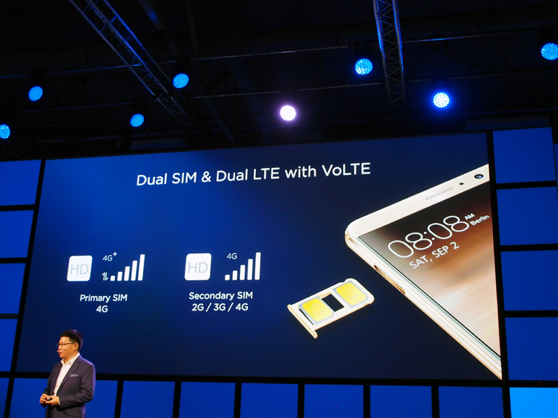 Kirin 970はデュアルSIM対応で、2回線分のLTEに同時接続可能。VoLTEにも対応する
