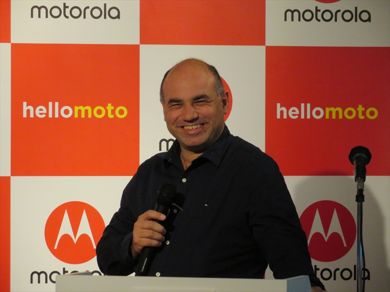モトローラ・モビリティ・ジャパン代表取締役社長のダニー・アダモポウロス氏