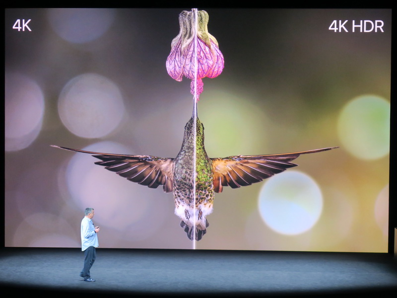 4K HDRに対応したApple TV4K。一般的な4Kよりも美しい映像を楽しむことができる