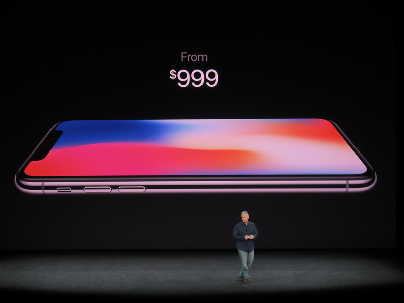 iPhone Xの価格は999ドルから