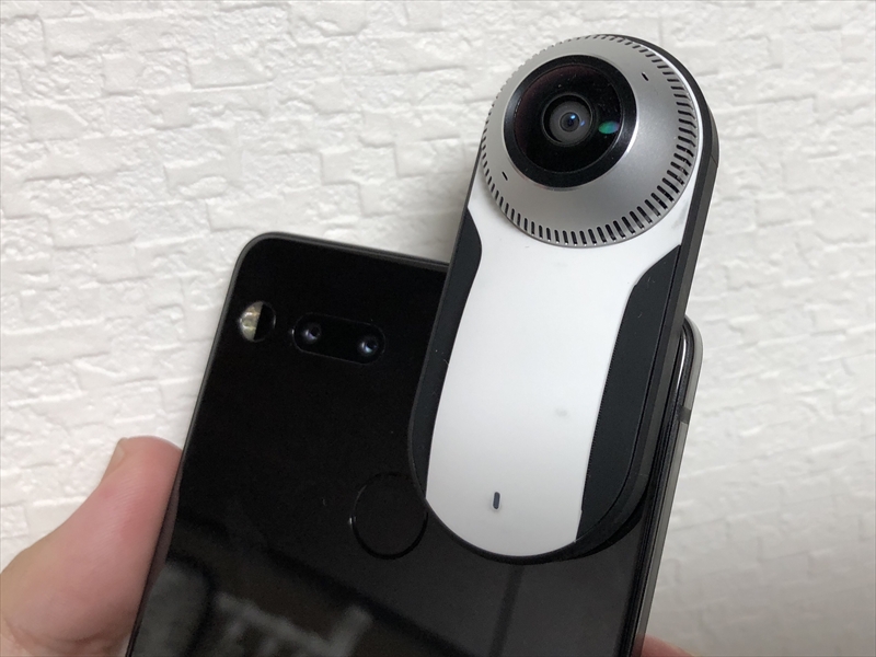 360度カメラを装着
