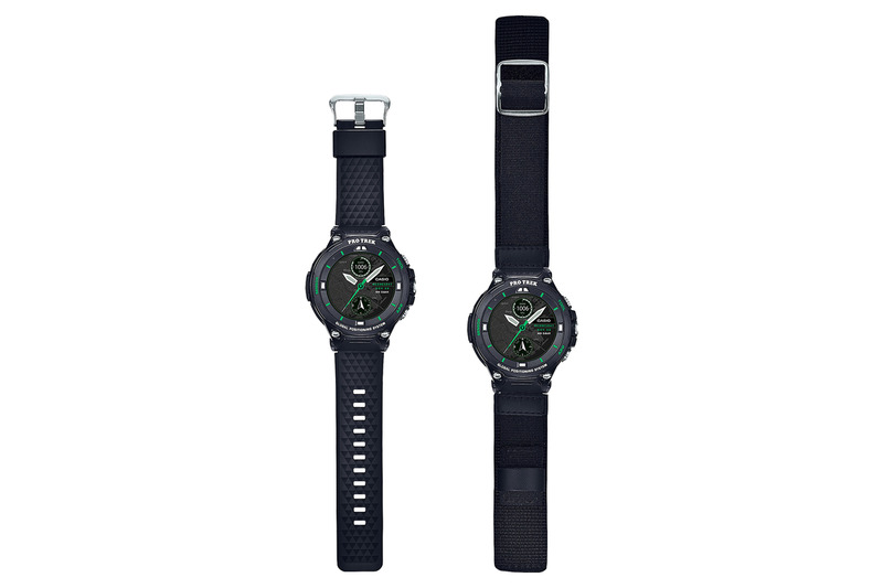 ウレタンバンド（左）とロングタイプのクロスバンド（右）