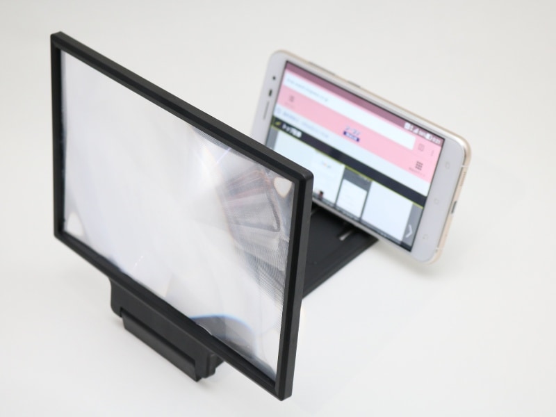 スマートフォンを載せる