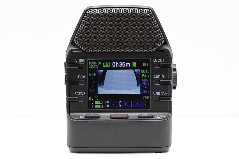 撮影スタンバイ状態の画面表示。ビデオの録画設定を変えたい場合、左上の「VIDEO」ボタンを押します。押すたびに録画モードが変わります。