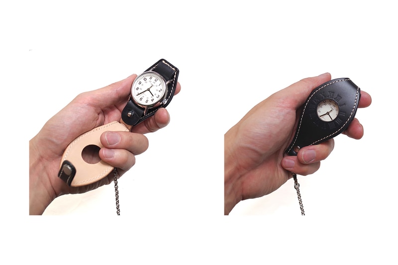フラップを開いて時間を見ることも、フラップを閉じた状態で時間を見ることもできます。なかなか粋なデザインです。チェーン端のループをボタンに留めることもできます。※写真はメーカーサイトより抜粋/ホルダーに時計は付属しません。