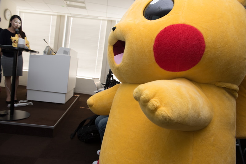 説明会の会場にもピカチュウが！