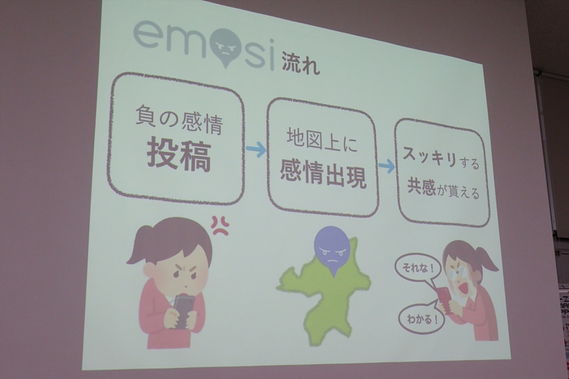 チーム「ちーむぽぽぽぽん」（九州工業大学）の「emosi」