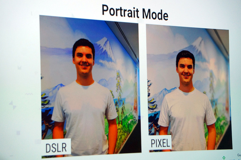 デジタル一眼（左）とPixelで撮った写真（右）