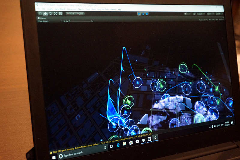 VRで見ている画面