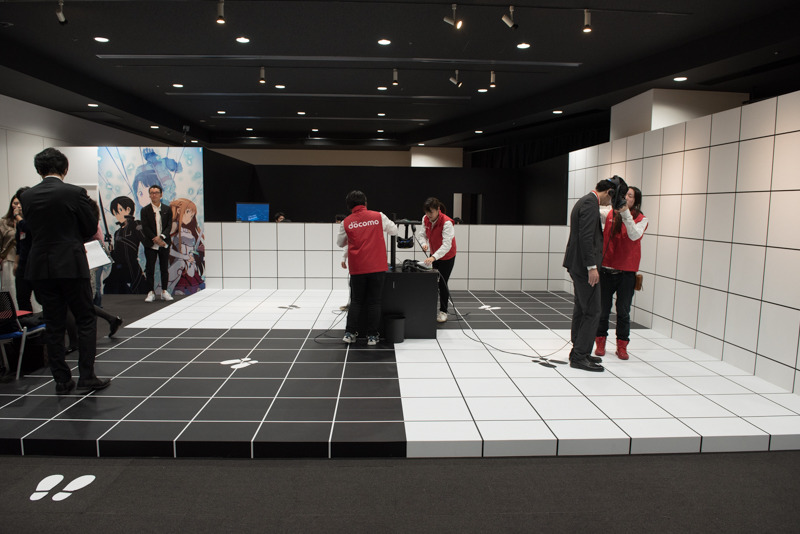 「ソードアート・オンライン レプリケーション」体験の様子