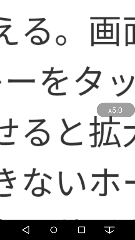 「Exlider」で画面の拡大も可能