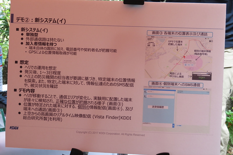 ドローン搭載基地局での単独運用（加入者情報あり）