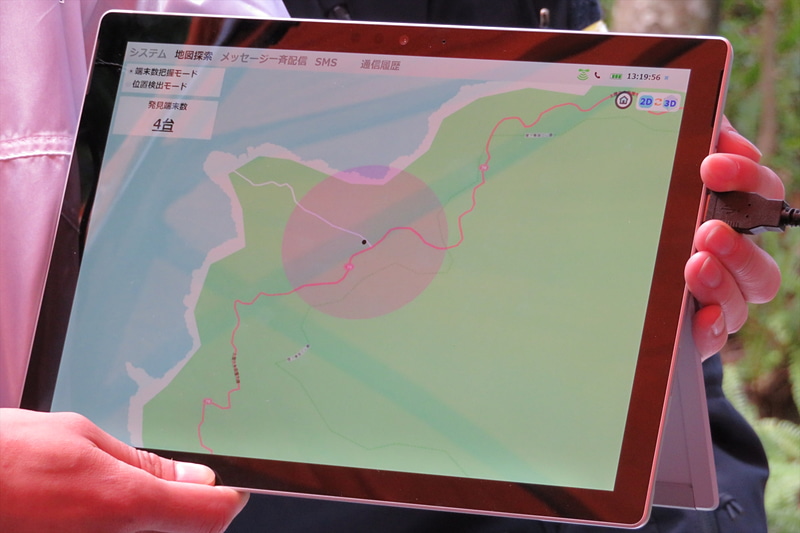単独運用時、加入者情報が無い場合でもエリア内の端末の数は把握できる