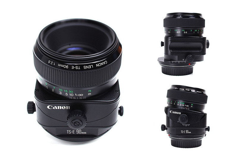 キヤノンの「EOS 5Ds R」。撮像素子が約5060万画素で、ローパスフィルター効果もキャンセルされている「より解像感が高いモデル」です。レンズは「TS-E45mm F2.8」と「TS-E90mm F2.8」（写真のもの）を使い、主に商品撮影をしています。製品の細部まで物凄〜く解像されます。写真を縮小してもその解像感が強く感じられ、この機種ならではの写真が撮れるという印象。