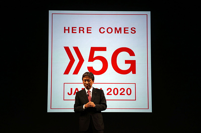 5Gへの意気込みを語る吉澤和弘社長（2017年5月）